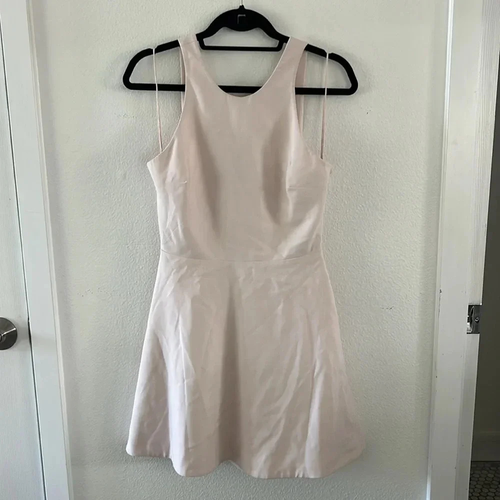 Elizabeth and James Blush tie back mini dress - Picture 5 of 11